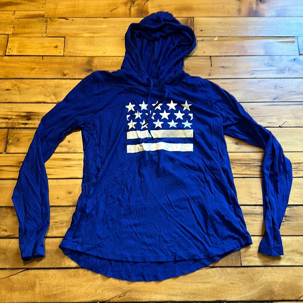 Under armour blue flag detailing hoodie